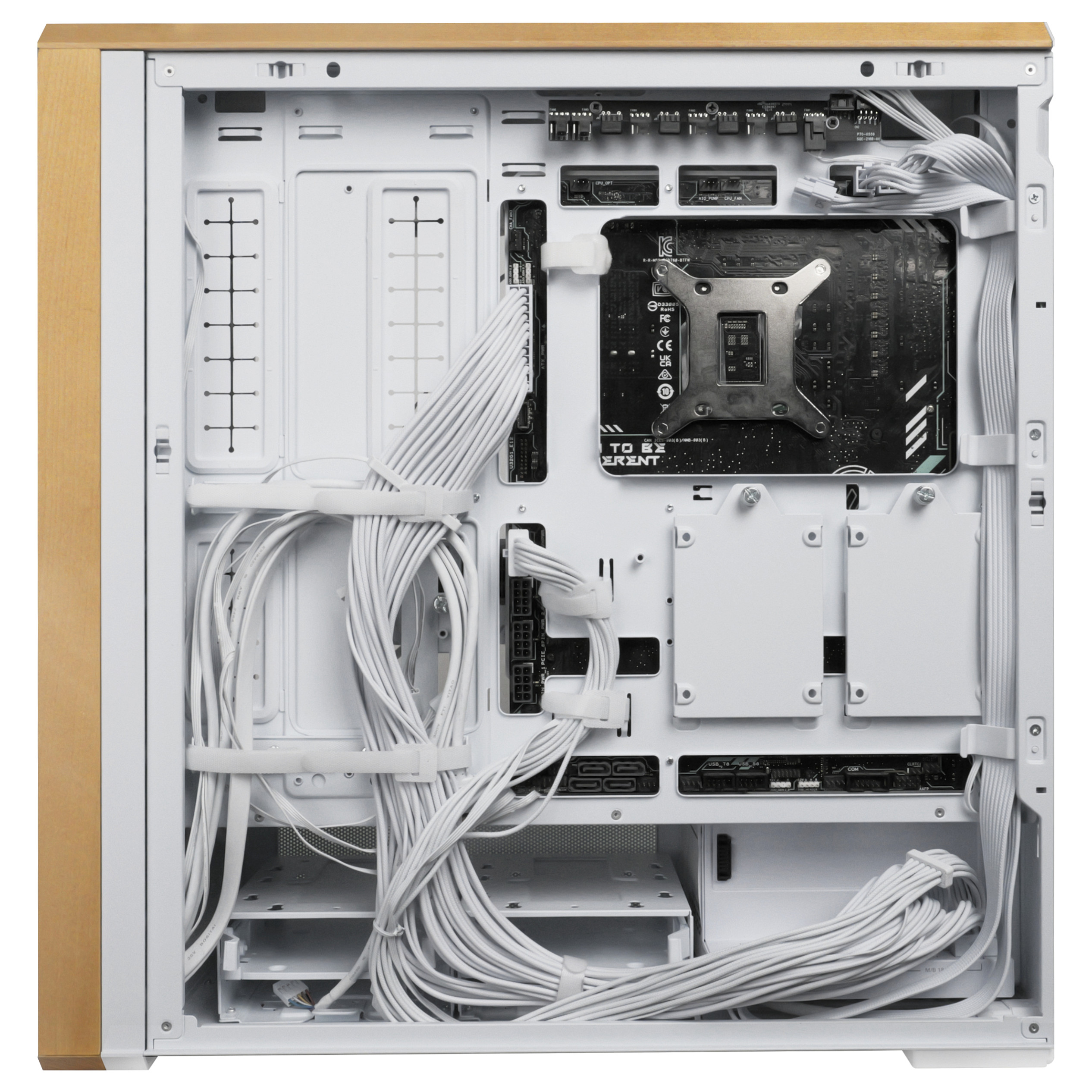 Kasë Lian Li LANCOOL 217 / Midi Tower / E-ATX / 2x 170mm + 3x 120/140mm Fan / Tempered Glass - Bardhë - 11