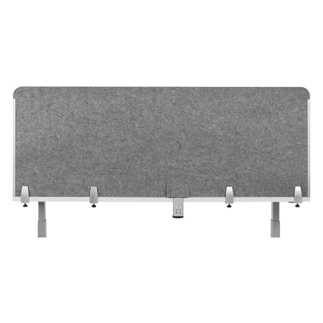 Ndarëse për Tavolinë BakkerElkhuizen BE Safety Screen back BNESSBLGY180, 1800 × 600mm, PET-Felt, Akustike - Gri e Çelët