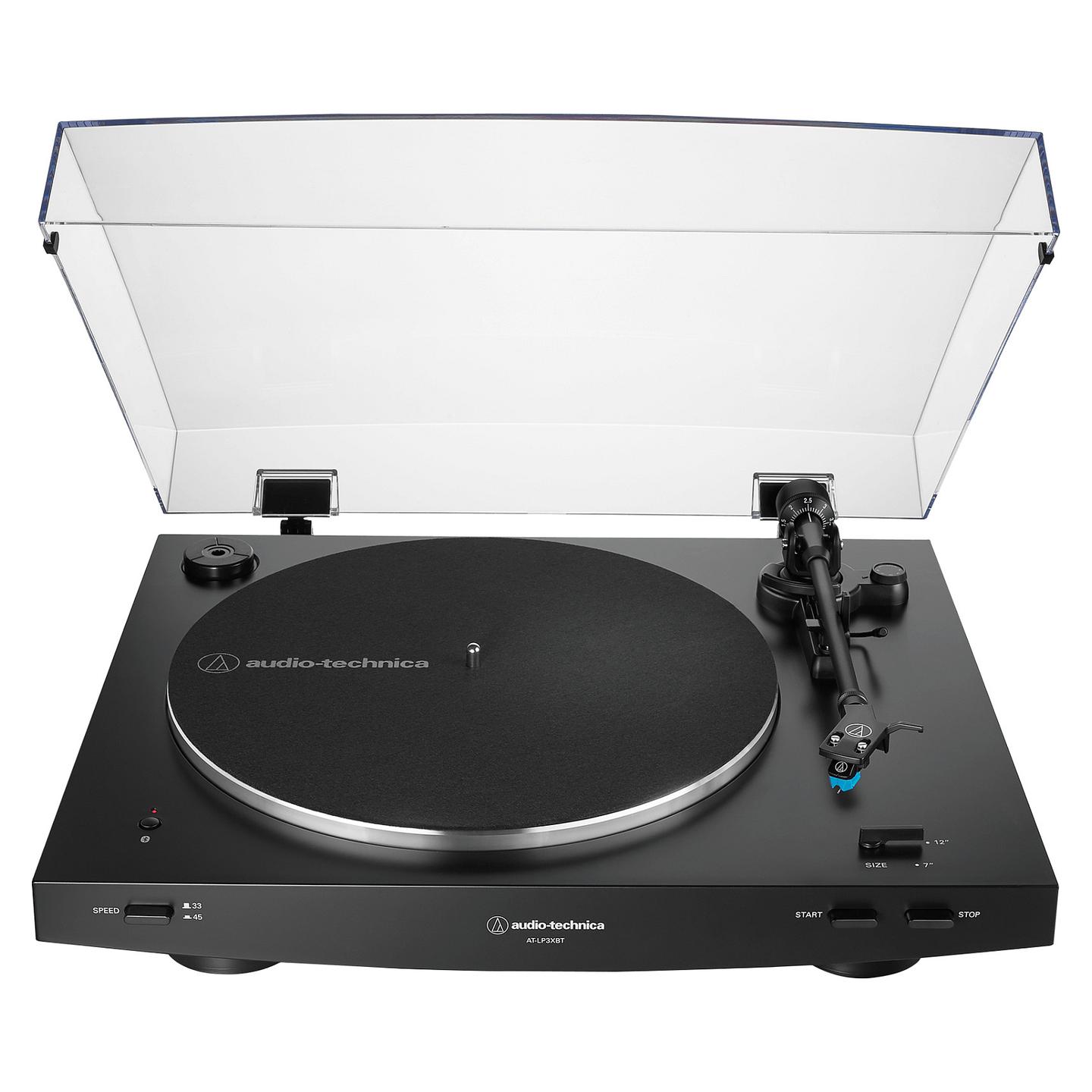 Gramafon Audio-Technica AT-LP3XBTBK, Me rrip, Plotësisht automatik, Bluetooth, A2DP, Adapter AC - Zezë