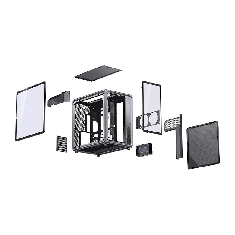 Kasë PC JONSBO X400 / Midi Tower / ATX / Back-Connect / Tempered Glass - Gri - 42