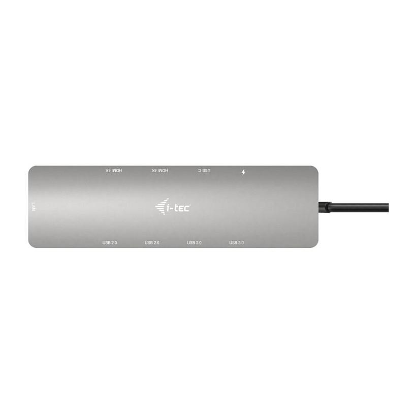 Docking Station i-tec C31NANOHDM2D100, USB-C, 2x HDMI, PD 100W, USB, Gigabit LAN - Hiri - 3