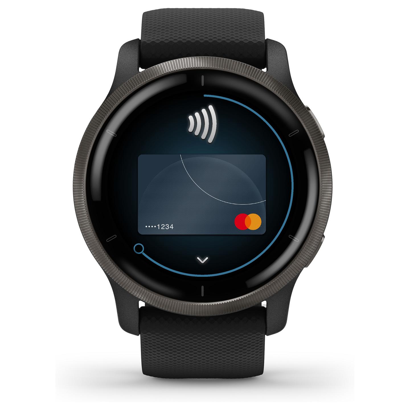 Orë e mençur Garmin Venu 2 / 45mm / AMOLED / GPS / Bluetooth / Wi-Fi - Zezë/Slate - 21