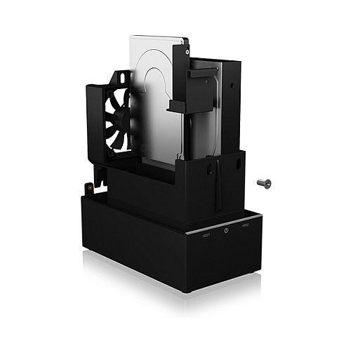 Docking Station ICY BOX IB-RD3621-C31 / 2.5"/3.5" / SATA / 2-Bay - Zezë - 8