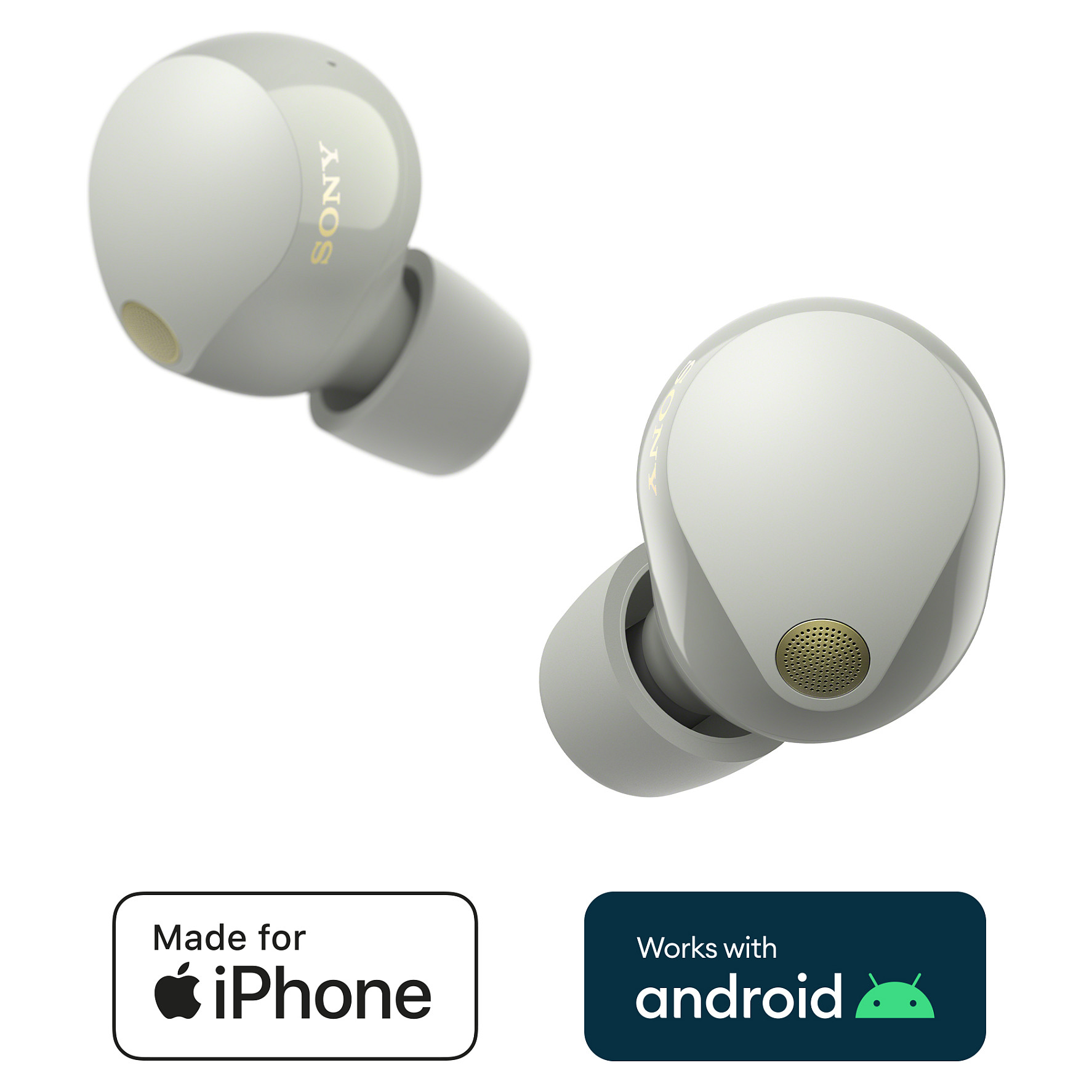 Kufje pa kabllo Sony WF-1000XM5 / In-Ear / Bluetooth 5.3 / Noise Cancelling / 8.4 mm / LDAC / 8 orë – Argjendtë - 2