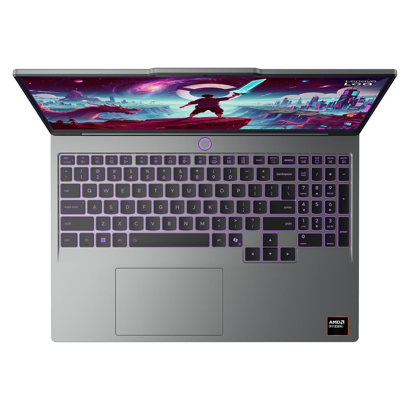 Laptop Gaming Lenovo LOQ 15AHP11 / Ryzen 7 250 / 16GB DDR5 / 512GB / 15.3" WUXGA IPS 165Hz / RTX 5060 8GB - Hiri - 14