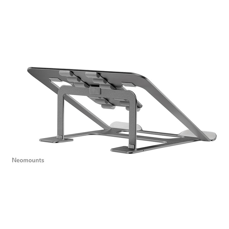 Mbajtës për Laptop Neomounts NSLS085GREY, 10"-17", i Palosshëm, 6 Pozicione, deri 5kg, Aluminium - Hiri - 4