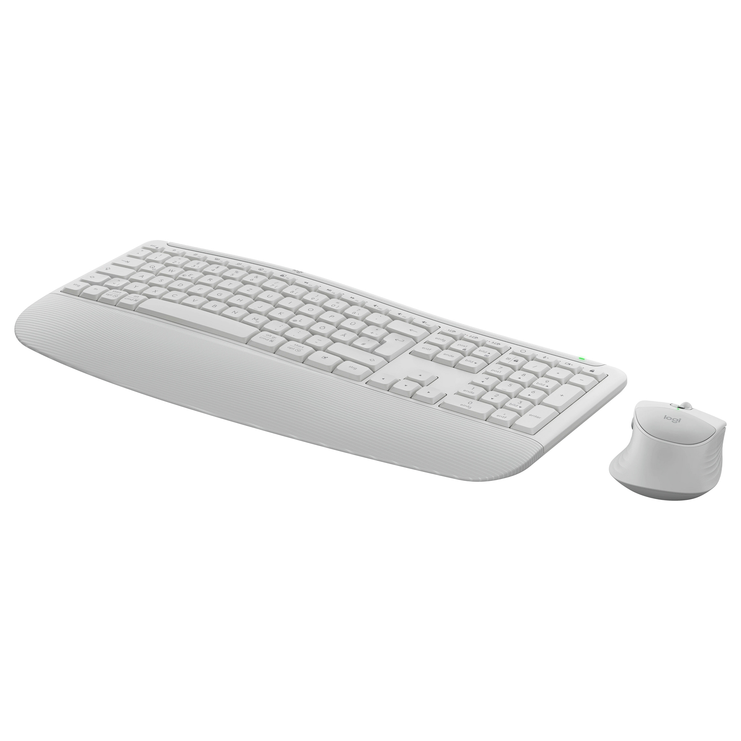 Combo (Tastierë&Maus) Logitech Signature Comfort Plus MK880 / Wireless / 109 Keys / QWERTZ German / Bluetooth 5.2 + Logi Bolt - Bardhë - 3