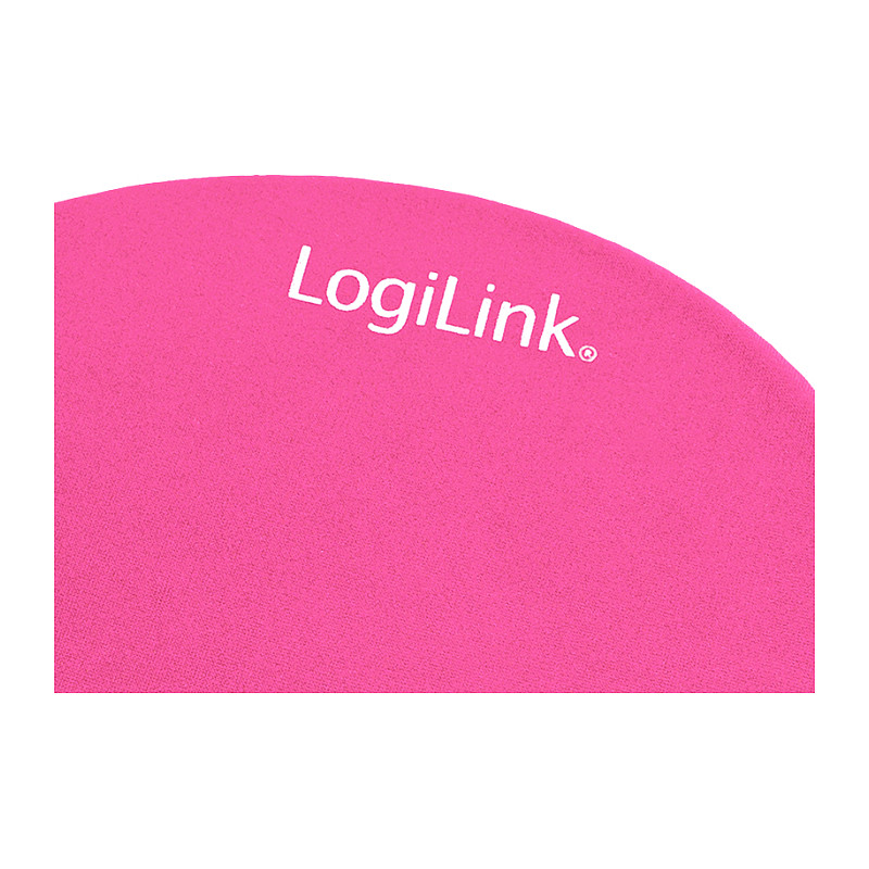 Mauspad LogiLink ID0027P / 230 x 204 x 3mm / Lycra / Mbështetëse për kyçin - Rozë - 2