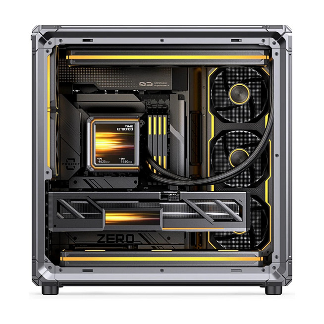 Kasë PC JONSBO X400 / Midi Tower / ATX / Back-Connect / Tempered Glass - Gri - 5