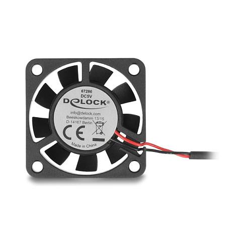 Ftohës për Kasë DeLOCK 67286 / 40mm / 6000 RPM – Zezë