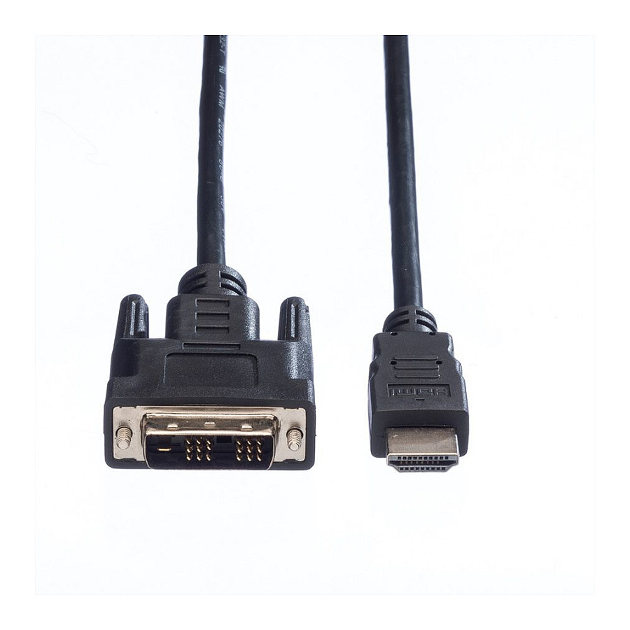 Kabllo DVI-D VALUE 11995516 / DVI-D në HDMI / 1.5m / 1920 x 1200 60Hz - Zezë - 2