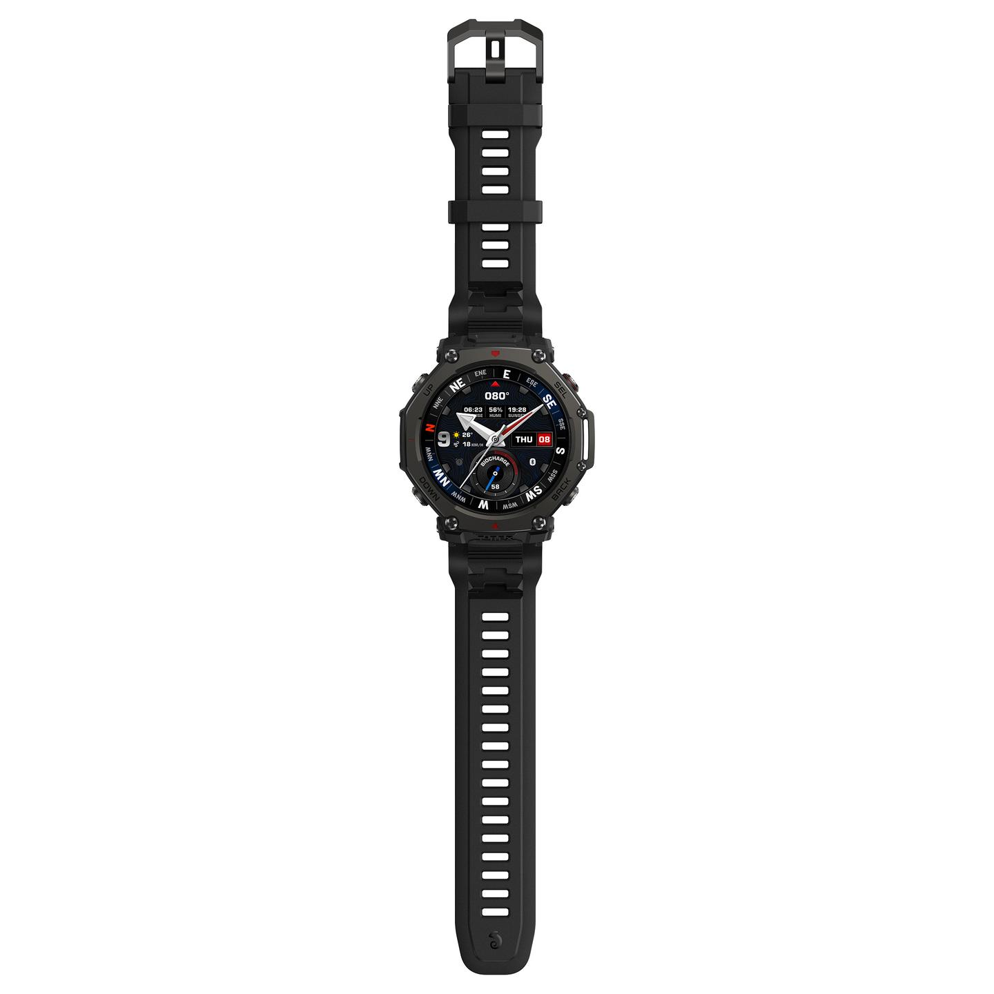 Orë e mençur Amazfit T-Rex 3 Pro, 48 mm, AMOLED 1.5", GPS, Bluetooth 5.2, Wi-Fi, NFC, 10 ATM, Titanium - Zezë - 4