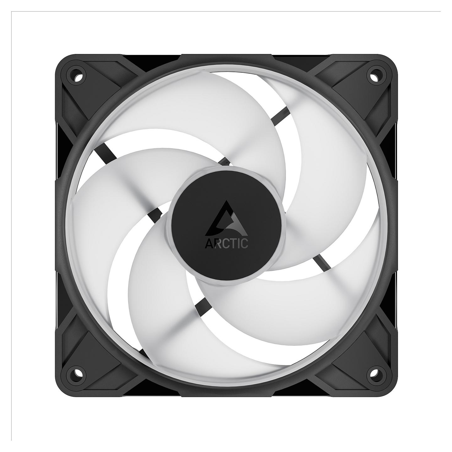 Ftohës për Kasë ARCTIC P12 Pro Reverse / 120mm / 500-3000 RPM / ARGB / PWM – Zezë - 4
