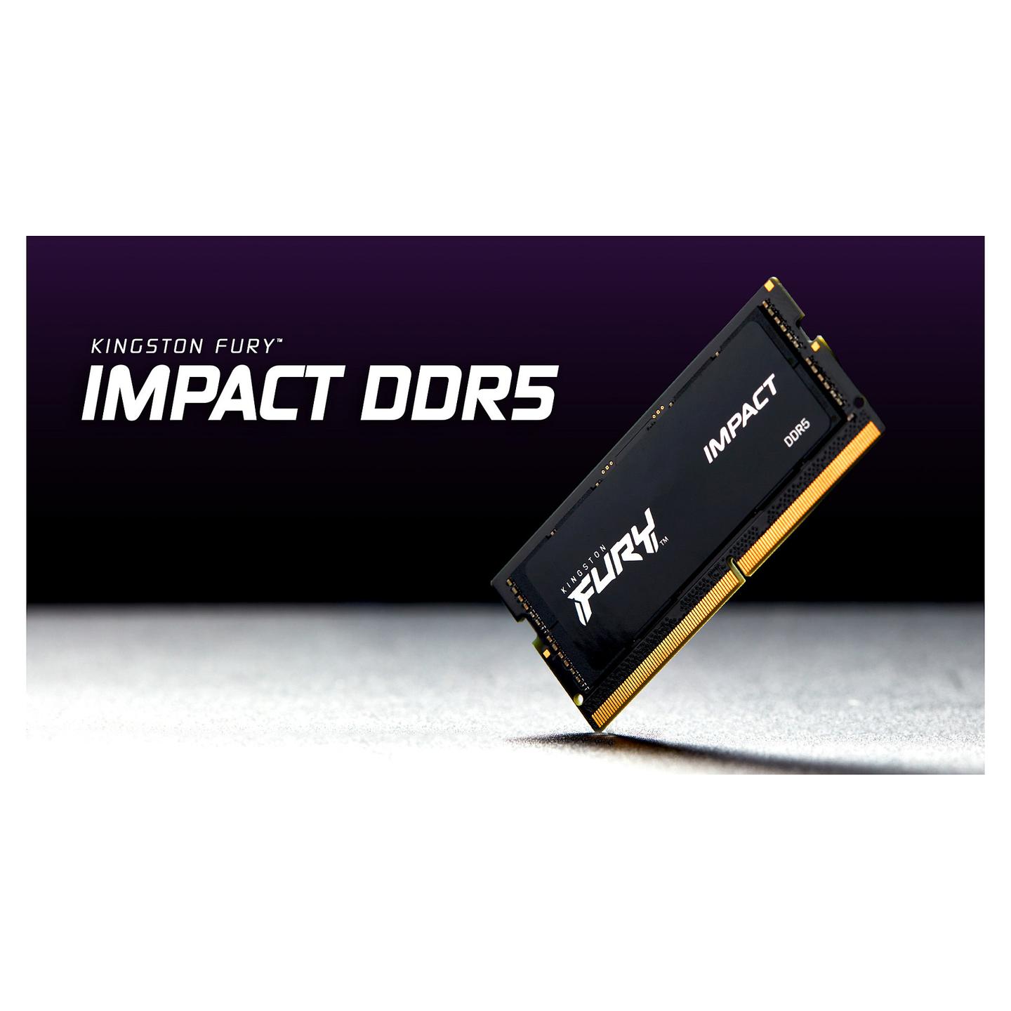 RAM Memorie DDR5 Kingston FURY Impact / 64GB (2x32GB) / SO-DIMM / 5600MHz / CL40 / 262-pin - 4