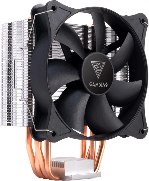 Ftohës për Procesor Gamdias BOREAS E1-410 MONO / 120mm / 4 Heat Pipes / PWM - Zezë