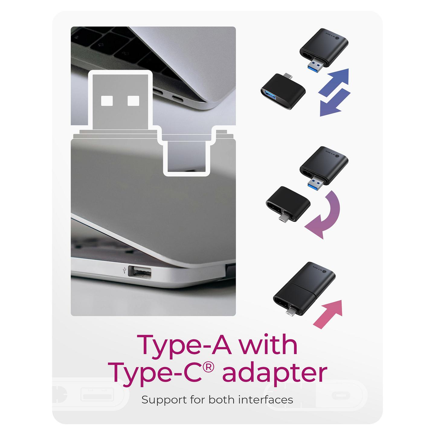 Lexues Kartelash ICY BOX IB-CR204-CU3 / SD / SDHC / SDXC / microSD / microSDHC / microSDXC / USB 3.2 Gen 1 / USB-A / USB-C / 5 Gbit/s - Zezë - 3