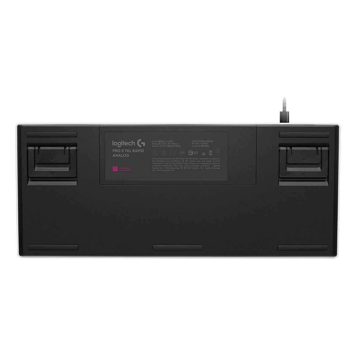 Tastierë Gaming Logitech G PRO X TKL Rapid / 920-013286 / Wired USB / TKL / Magnetic-Analog / QWERTZ CH / LIGHTSYNC RGB – Bardhë - 4