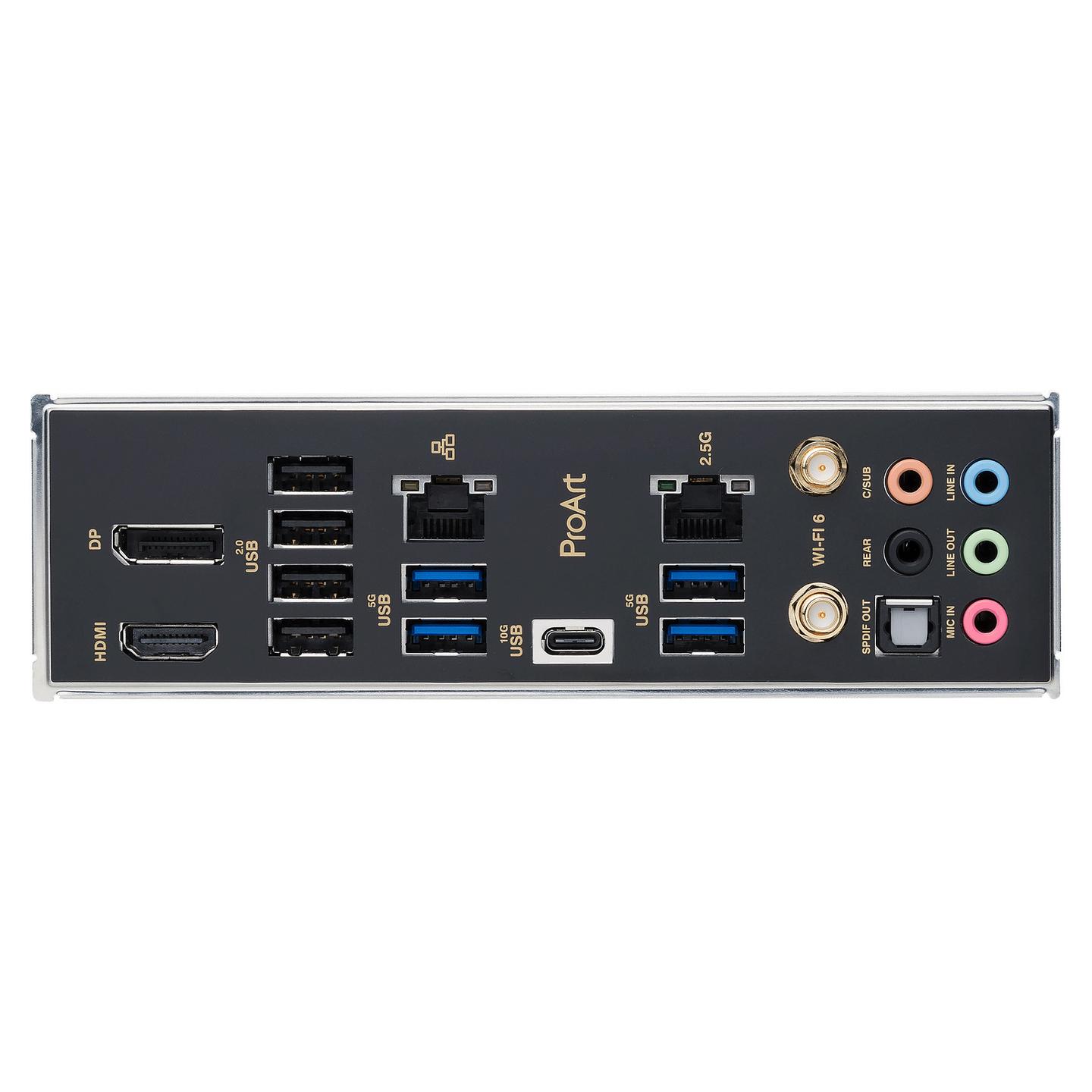 Pllakë Amë ASUS ProArt B760-Creator WiFi, LGA1700, B760, DDR5, ATX, 4× DIMM, 3× M.2, Wi-Fi 6, Dual LAN 2.5GbE + Gigabit Ethernet - 2
