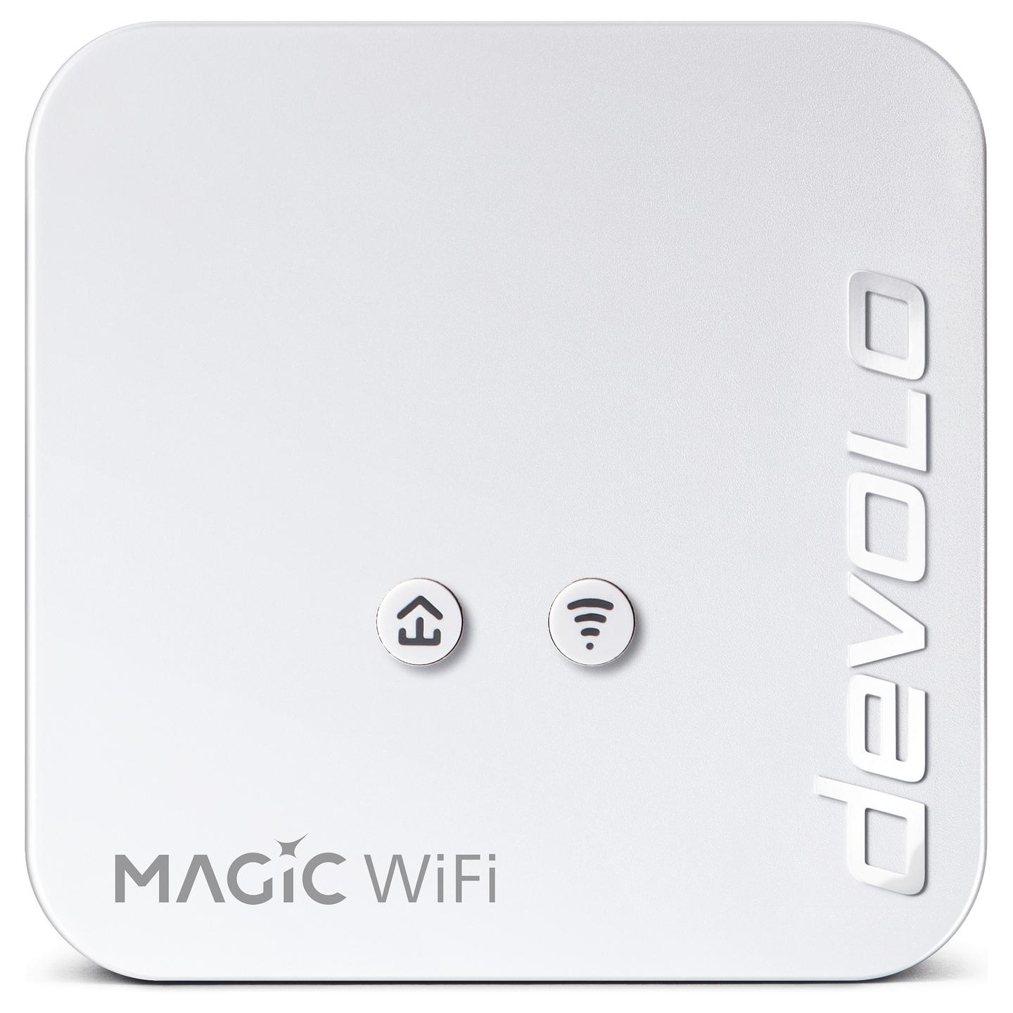 Power-LAN devolo Magic 1 WiFi mini, 1200Mbps, G.hn, Wi-Fi 4 300Mbps, 1× Fast Ethernet 10/100Mbps, Mesh, MIMO - Bardhë - 2