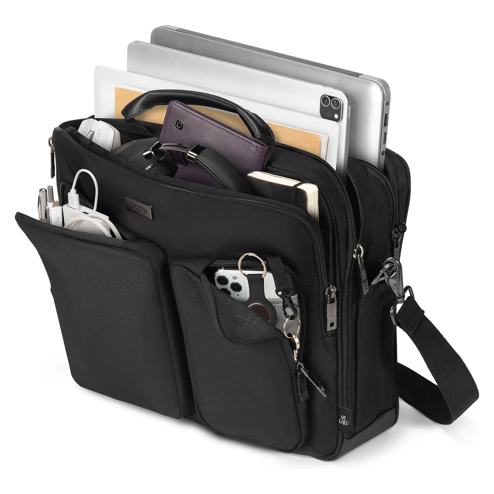 Çantë DICOTA Top Traveller SEVEN / 12-14" / Toploader / 1680D Recycled PET / 1.2kg - Zezë - 5