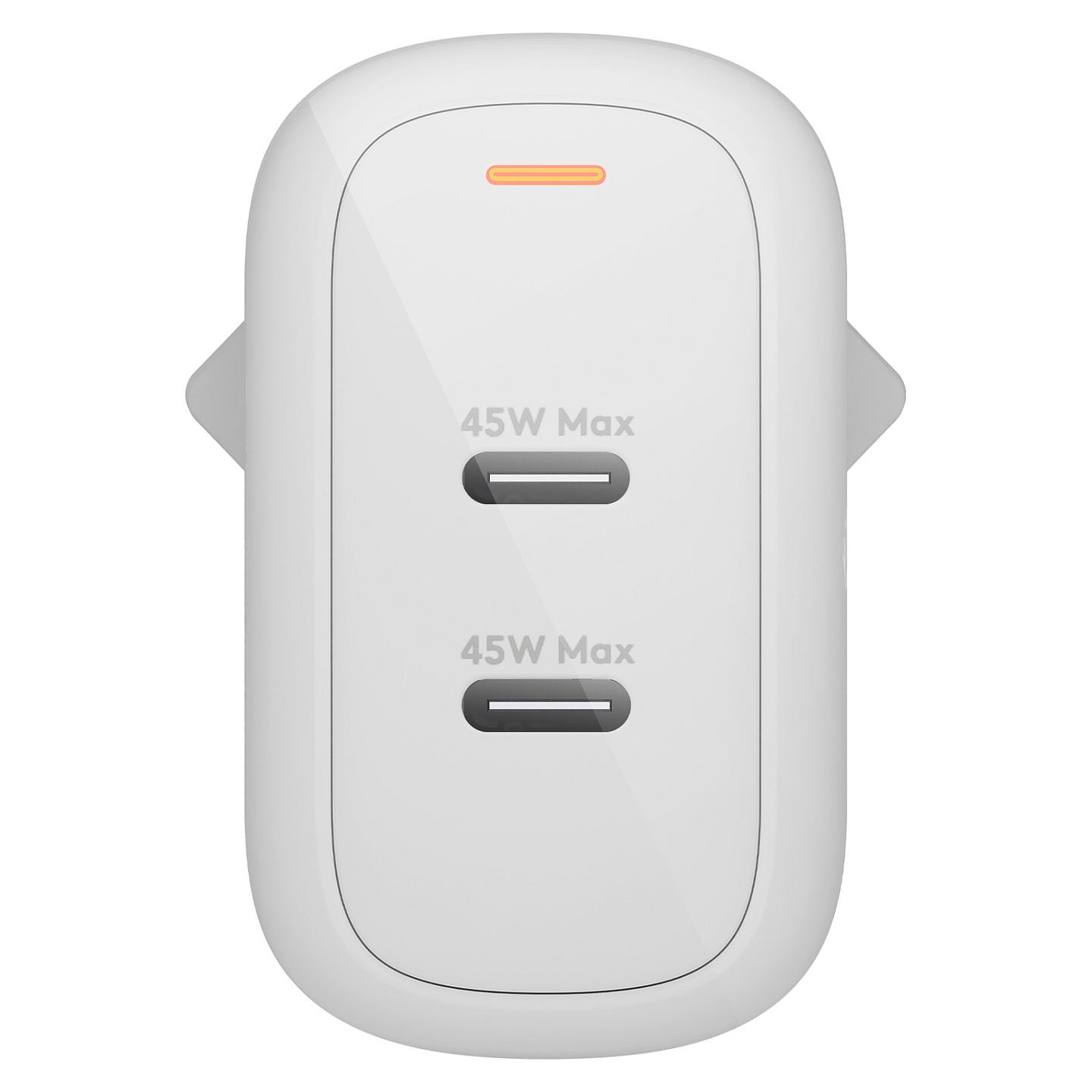 Adapter dbramante1928 re-charge Pro / 45W / 2x USB-C / GaN - Bardhë - 4