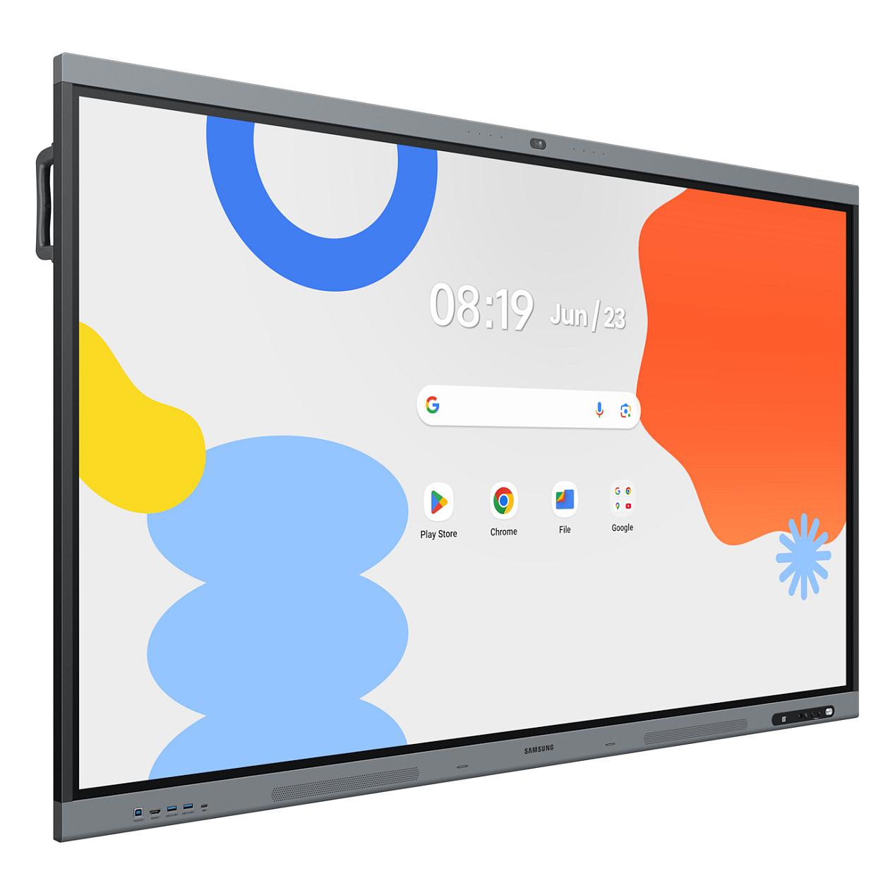 Interaktiv (Smart Board) Samsung WA86FX-P, 86", 4K UHD IPS, Touch, 16GB, 128GB, 3× HDMI, DP, USB-C, 2× USB-A 3.0, 3× USB-A 2.0 - Zezë/Hiri - 2