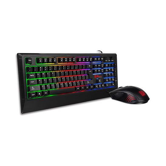 Combo (Tastierë & Maus) Thermaltake Tt eSPORTS Challenger Combo / KB-CHC-MSBBOI-US / Wired USB / US Layout / Membrane / 2400 DPI / RGB – Zezë