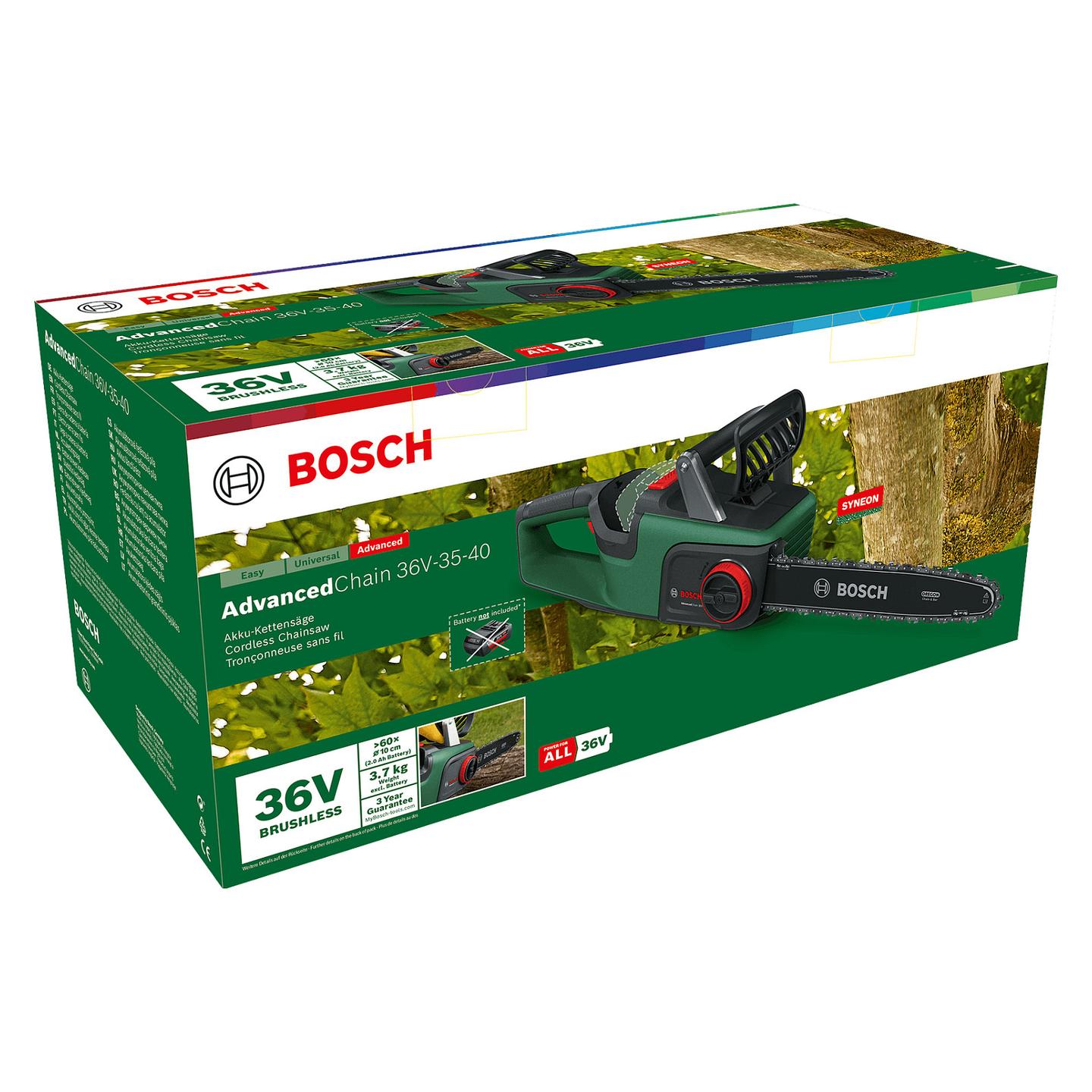 Sharrë me Zinxhir Bosch AdvancedChain 36V-35-40, 36V, 35cm, 14m/s - Gjelbër/Zezë - 10