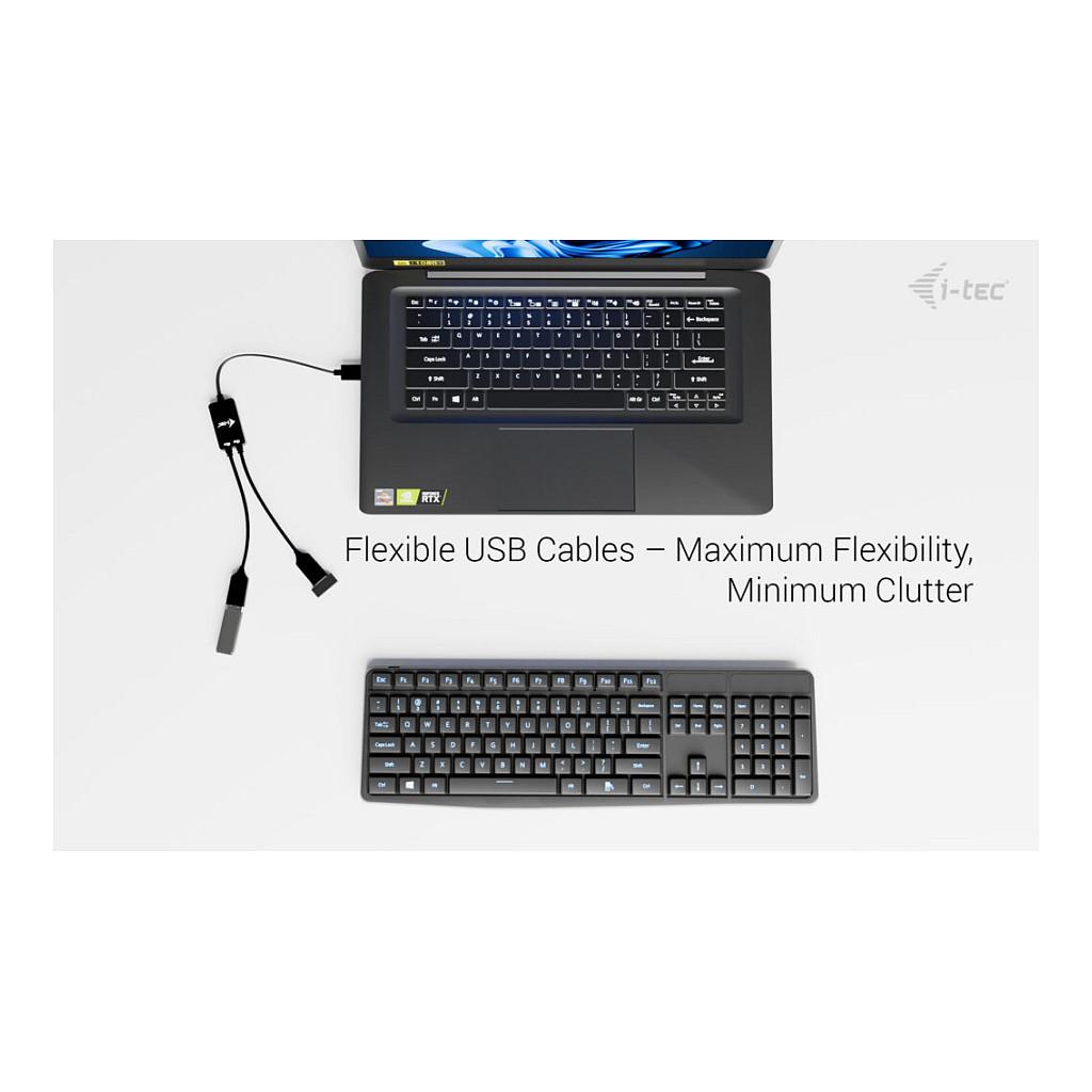 Hub USB i-tec U3CBLHUB2A, USB-A, 2x USB-A, USB 3.2 Gen 1, 5Gbps, Kabllo 10cm - Zezë - 9