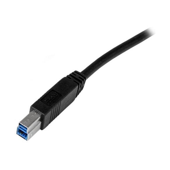 Kabllo USB StarTech.com USB3CAB2M, USB 3.0, USB-A Mashkull në USB-B Mashkull, 5Gbps, 2m - Zezë - 3
