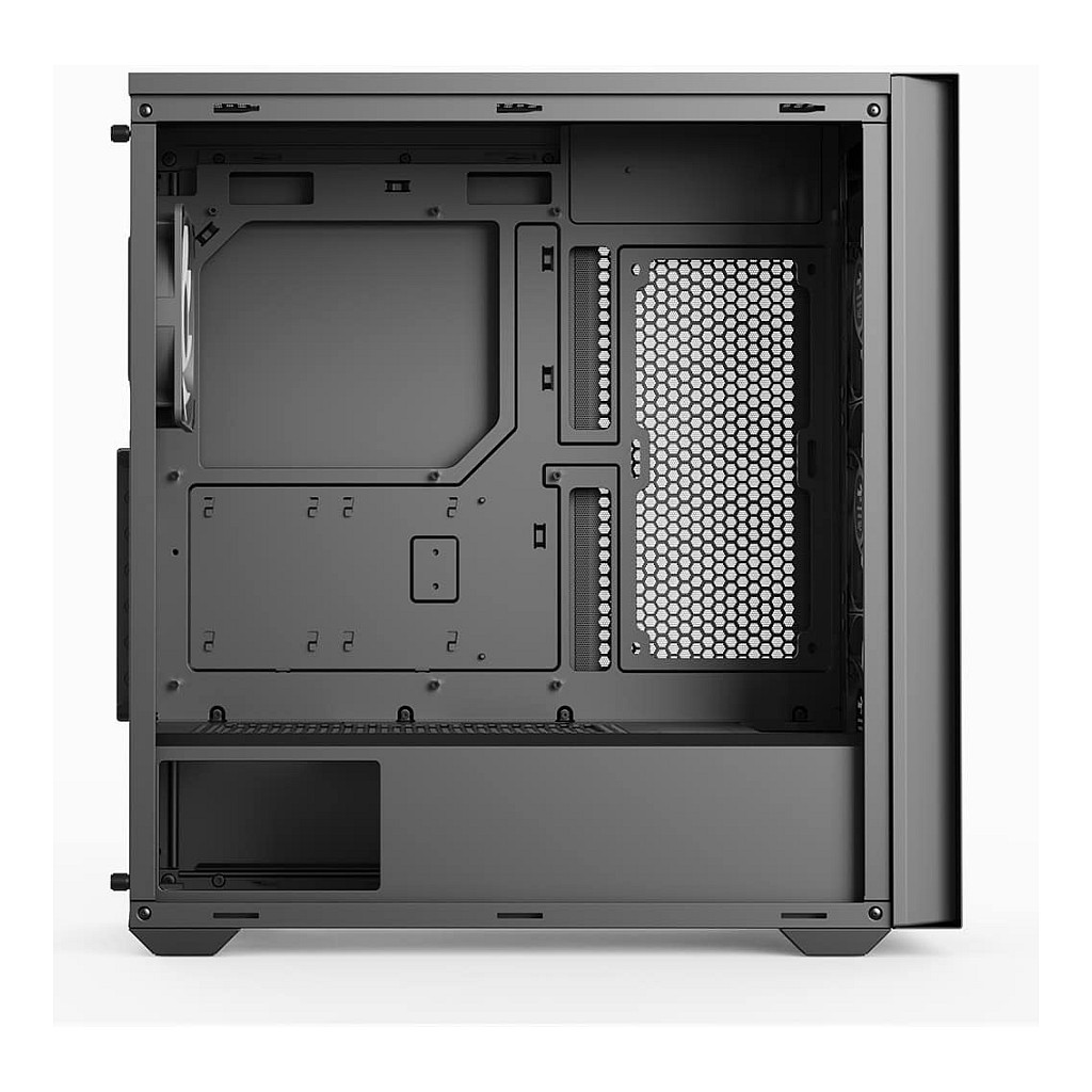 Kasë PC Aerocool D502A / Midi Tower / ATX / 3x 120mm ARGB Front Fan + 1x 120mm ARGB Rear Fan / 2.5"/3.5" HDD / Tempered Glass / USB-C - Zezë - 4