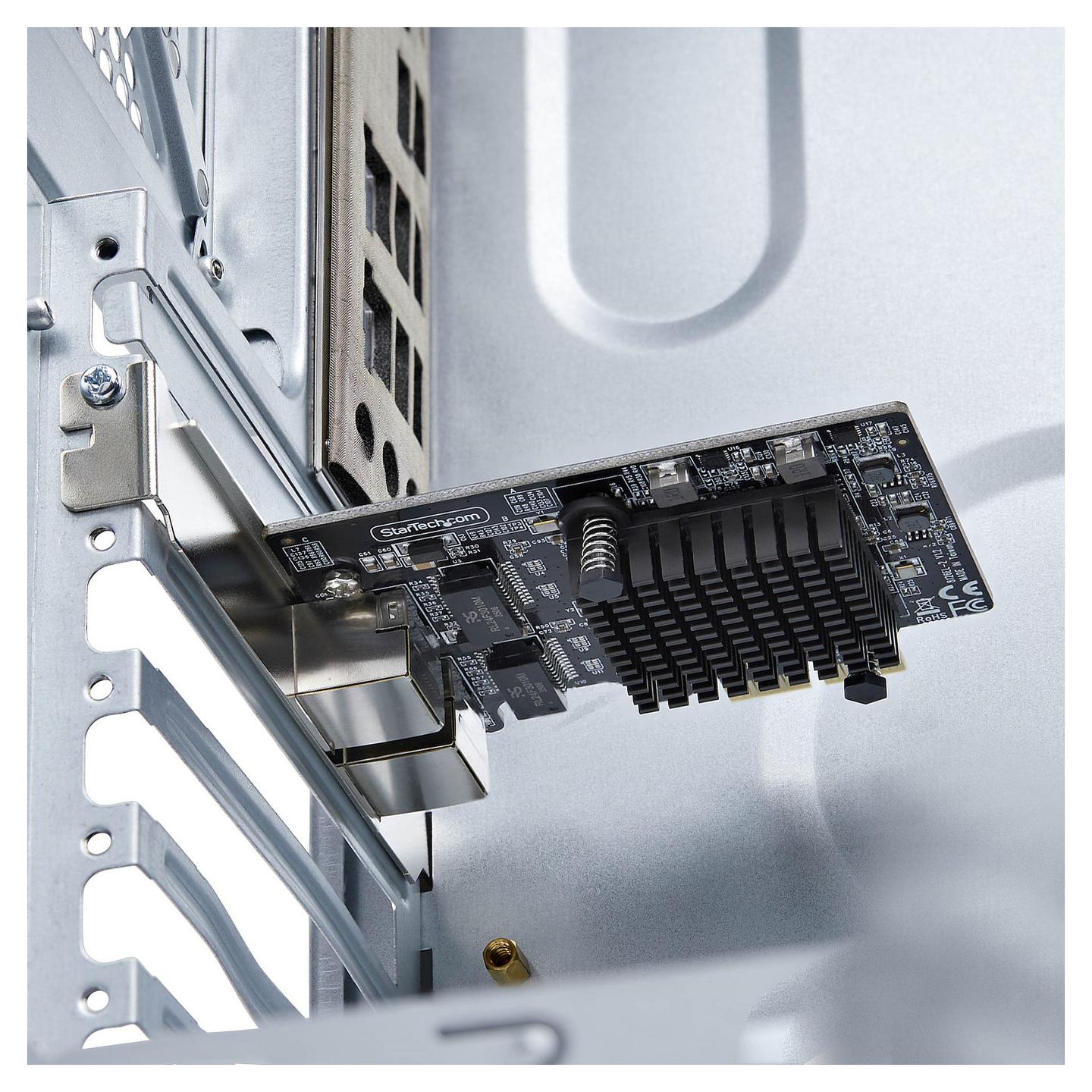 Karta të Rrjetit StarTech.com PR25GR-NETWORK-CARD, PCI Express 3.0 x2, 2x 5 Gigabit LAN RJ45, 10/100/1000/2500/5000Mbps, Realtek RTL8126, Low Profile + Full Height - 7