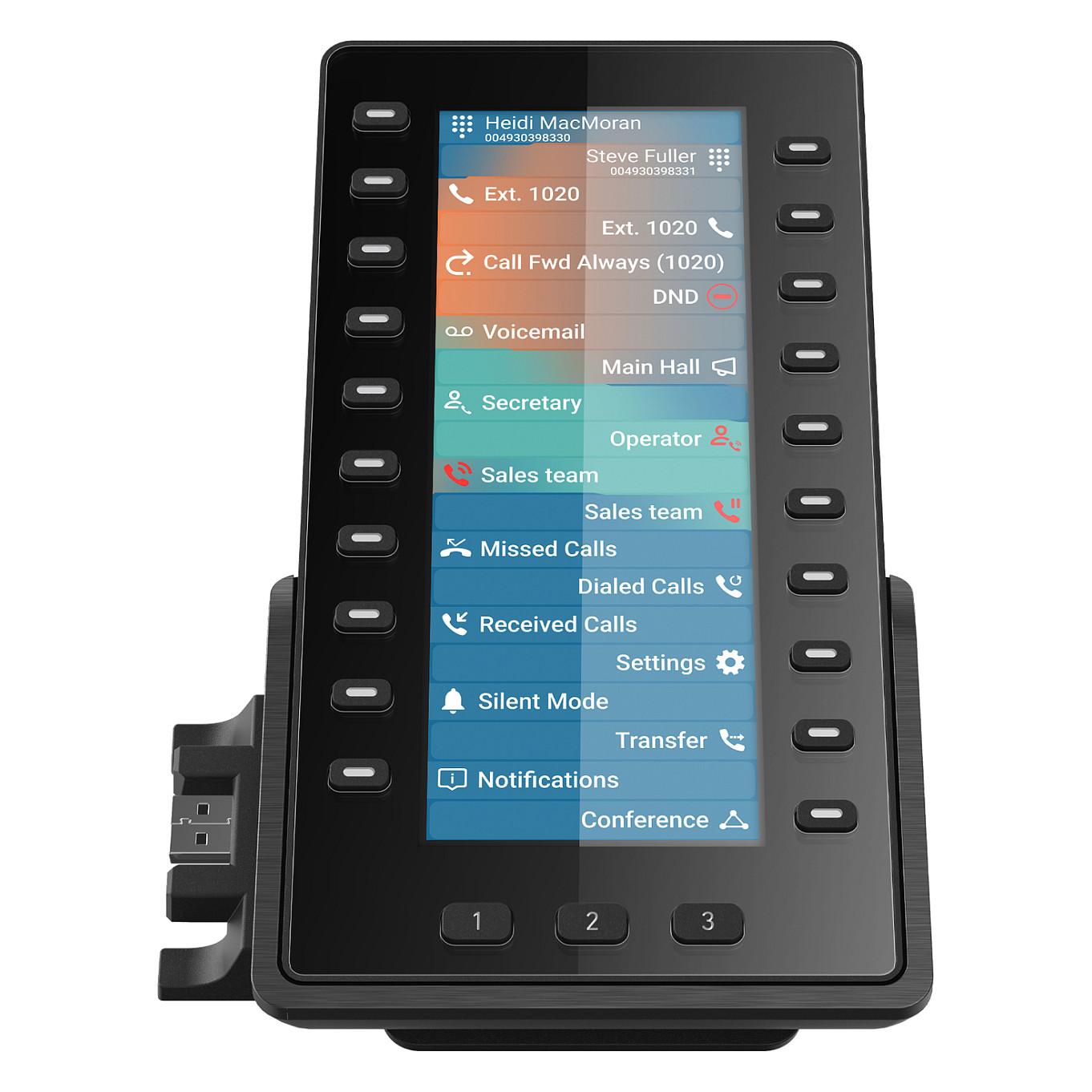 Modul Zgjerimi për Telefon VoIP Snom D8C, 6.86", TFT, 1280x480, 20 Taste, 60 Funksione të Programueshme, USB 2.0 - Zezë - 12