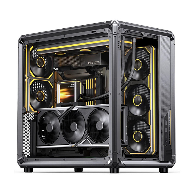 Kasë PC JONSBO X400 / Midi Tower / ATX / Back-Connect / Tempered Glass - Gri - 11