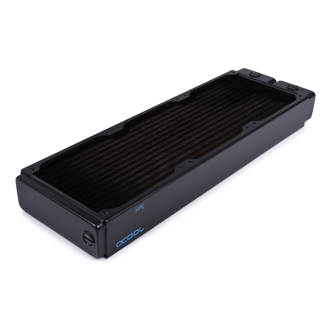 Radiator për Ftohës Alphacool NexXxoS HPE-45 / 360mm / Full Copper / 45mm / 16 FPI / 3×120mm – Zezë - 3