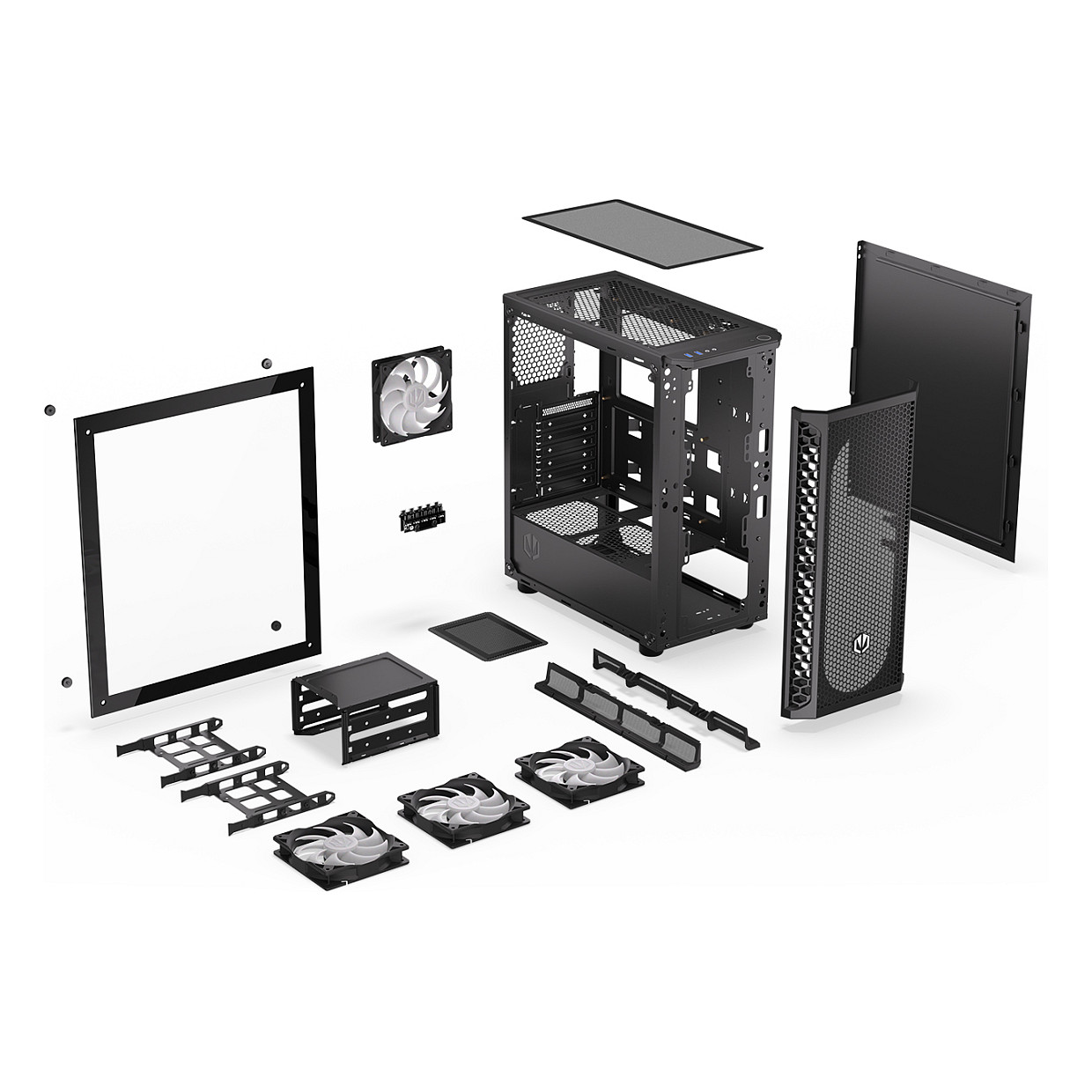 Kasë PC ENDORFY Signum 300 ARGB / Tower / 4x 120mm ARGB Fan / Radiator 360mm - Zezë - 30