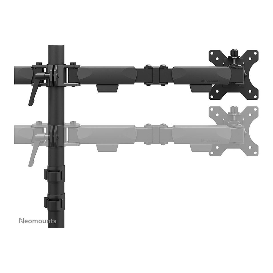 Mbajtëse për Monitor Neomounts, 2 Monitorë, 10"-32", 6kg - Zezë - 7