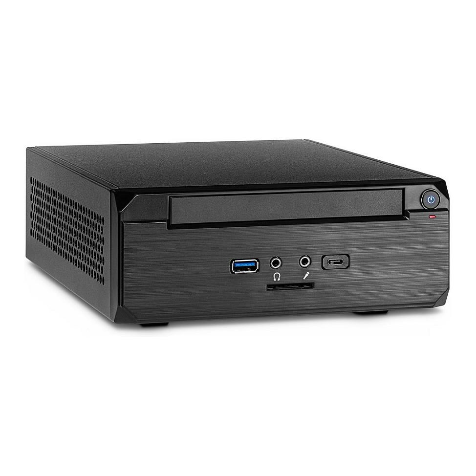 Kasë Inter-Tech MW-02 II, Mini-ITX, Mini-Tower, USB 3.0 Type-A, USB 3.0 Type-C, SDXC Card Reader - Zezë - 2