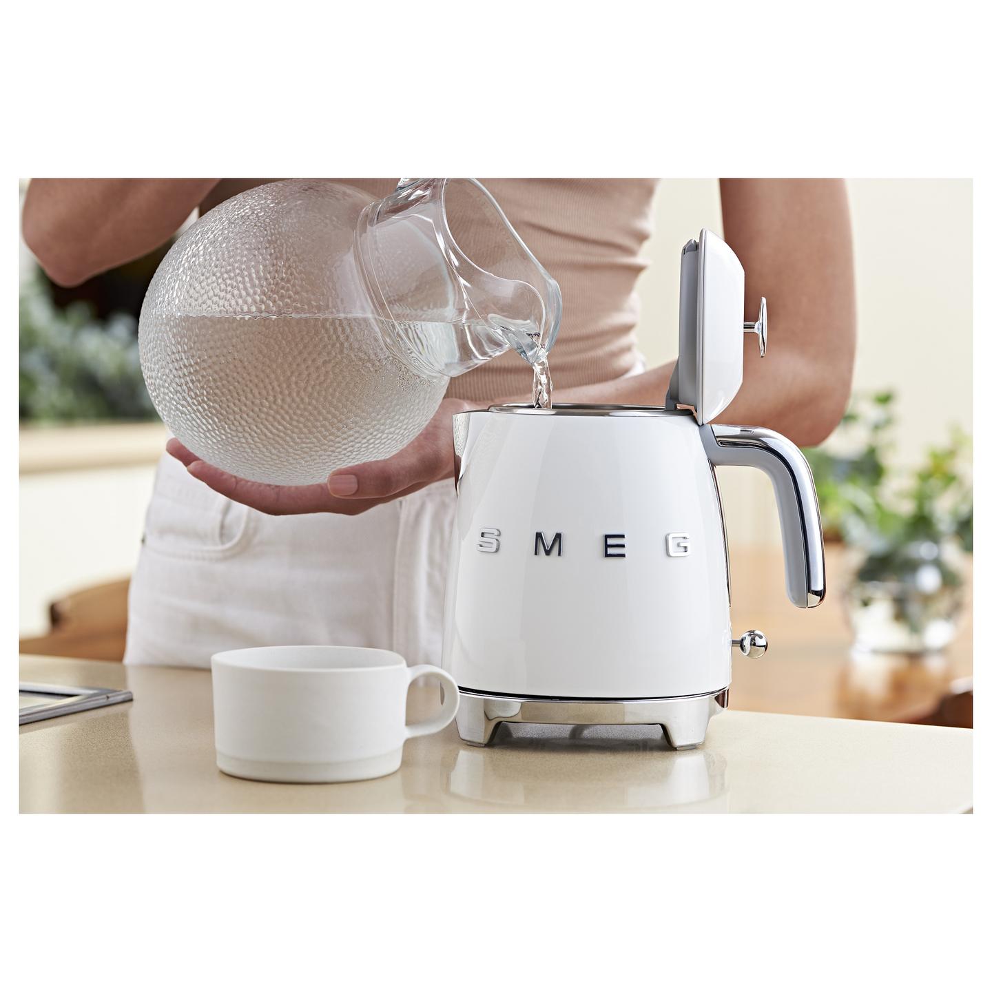 Çajnik Elektrik Smeg KLF05WHEU, 0.8L, 1400W, 360° – Bardhë - 9
