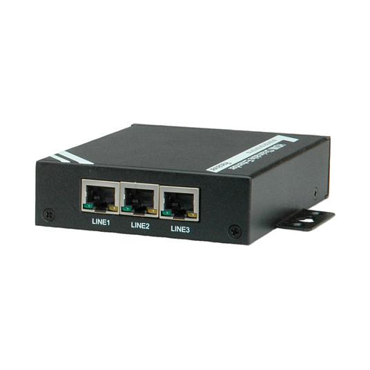 Reciever HDMI ROLINE 14.01.3469, 1080p, 100m, HDMI, 3x RJ-45 - Zezë - 2