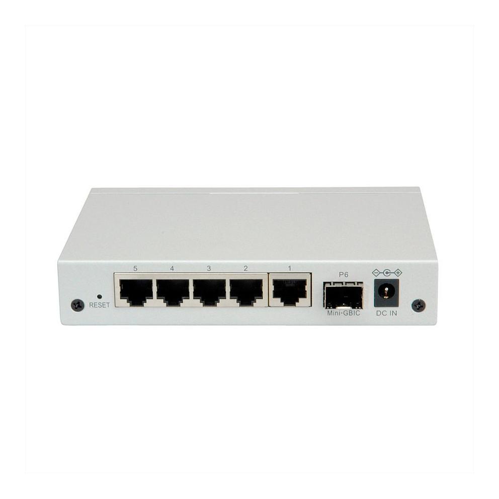 Switch ROLINE 21.14.3523, 5x Gigabit Ethernet RJ45, 1x Gigabit SFP, WebSmart - Hiri - 4