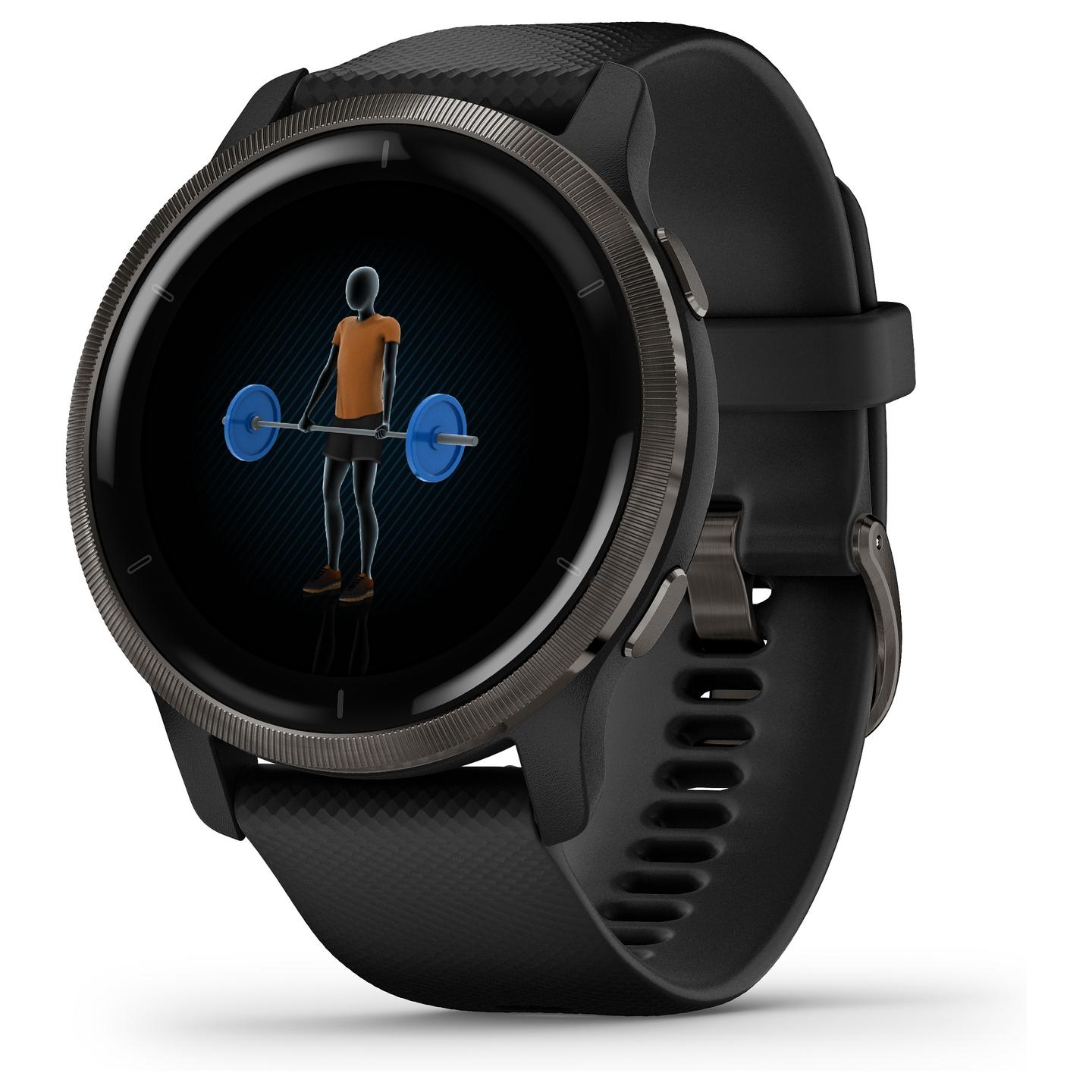 Orë e mençur Garmin Venu 2 / 45mm / AMOLED / GPS / Bluetooth / Wi-Fi - Zezë/Slate - 8