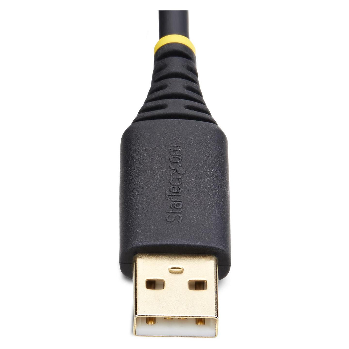 Adapter Serial StarTech.com 1P1FFC-USB-SERIAL, USB-A në RS-232 DB9, USB 2.0, FTDI FT232R, 921.6 Kbps, 30 cm – Zezë - 4