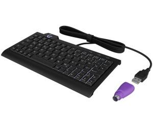 Tastierë me kabllo Mini KeySonic KSK-3010ELC (UK), USB, me Ndriçim LED – Zezë - 2