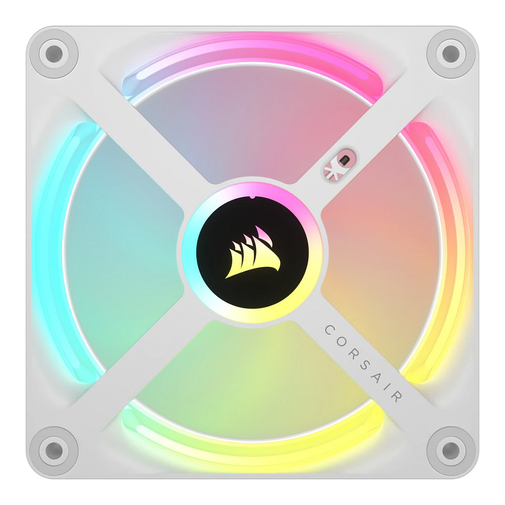 Ftohës për Kasë Corsair iCUE LINK QX120 / 120mm / 400-2400 RPM / RGB / PWM – Bardhë - 4