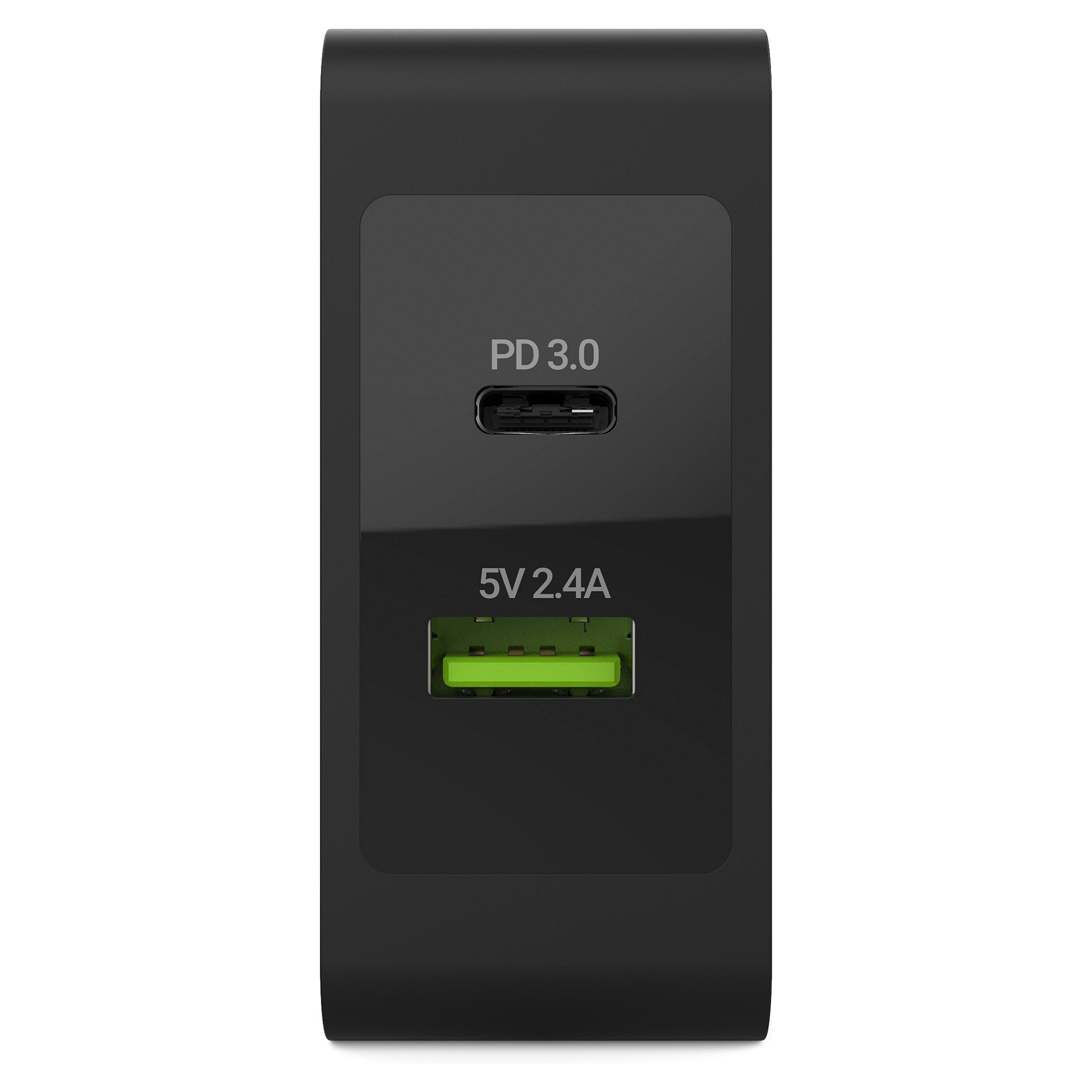 Karikues Green Cell CHAR10 / USB-C + USB-A / Karikim i shpejtë - Zezë - 3