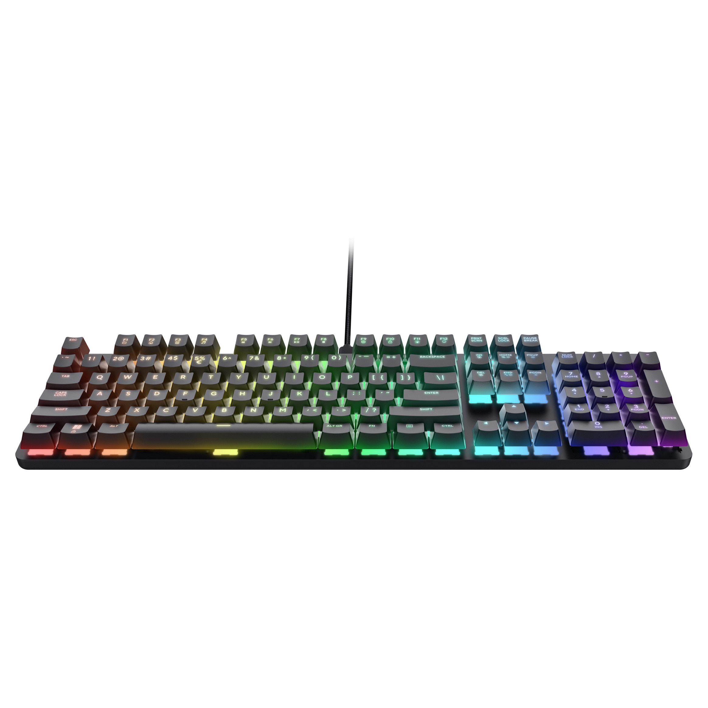 Tastierë Gaming Trust GXT 871 Zora / Full-Size / Mekanike / Huano Linear / N-Key Rollover / Anti-Ghosting / RGB / QWERTZ Gjerman / USB-C - Zezë - 3