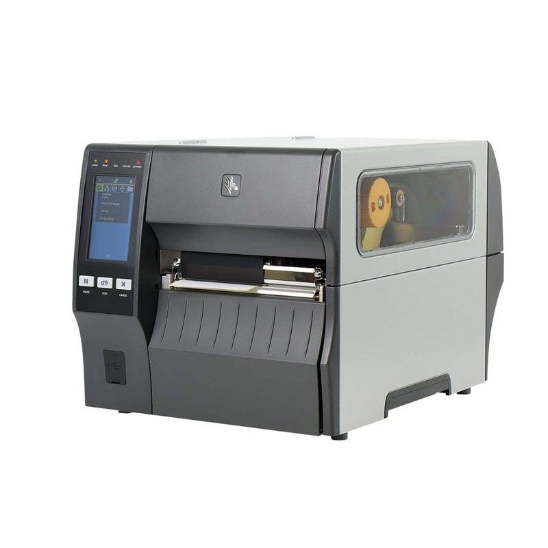 Printer Label Zebra ZT411 / Për Etiketa / 203 DPI / 104mm / 356 mm/sec / USB + LAN - Zezë/Hiri - 4
