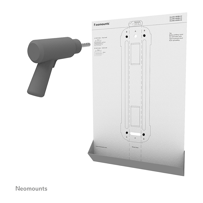 Mbajtëse për TV Neomounts WL40S-850BL14 / 40"-65" / 40kg / VESA 100x100-400x400 / Full Motion - Zezë - 15