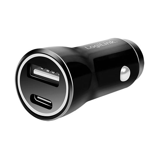 Adapter LogiLink PA0300 / 1x USB-A / 1x USB-C / 15W / Set 2 copë – Zezë - 3